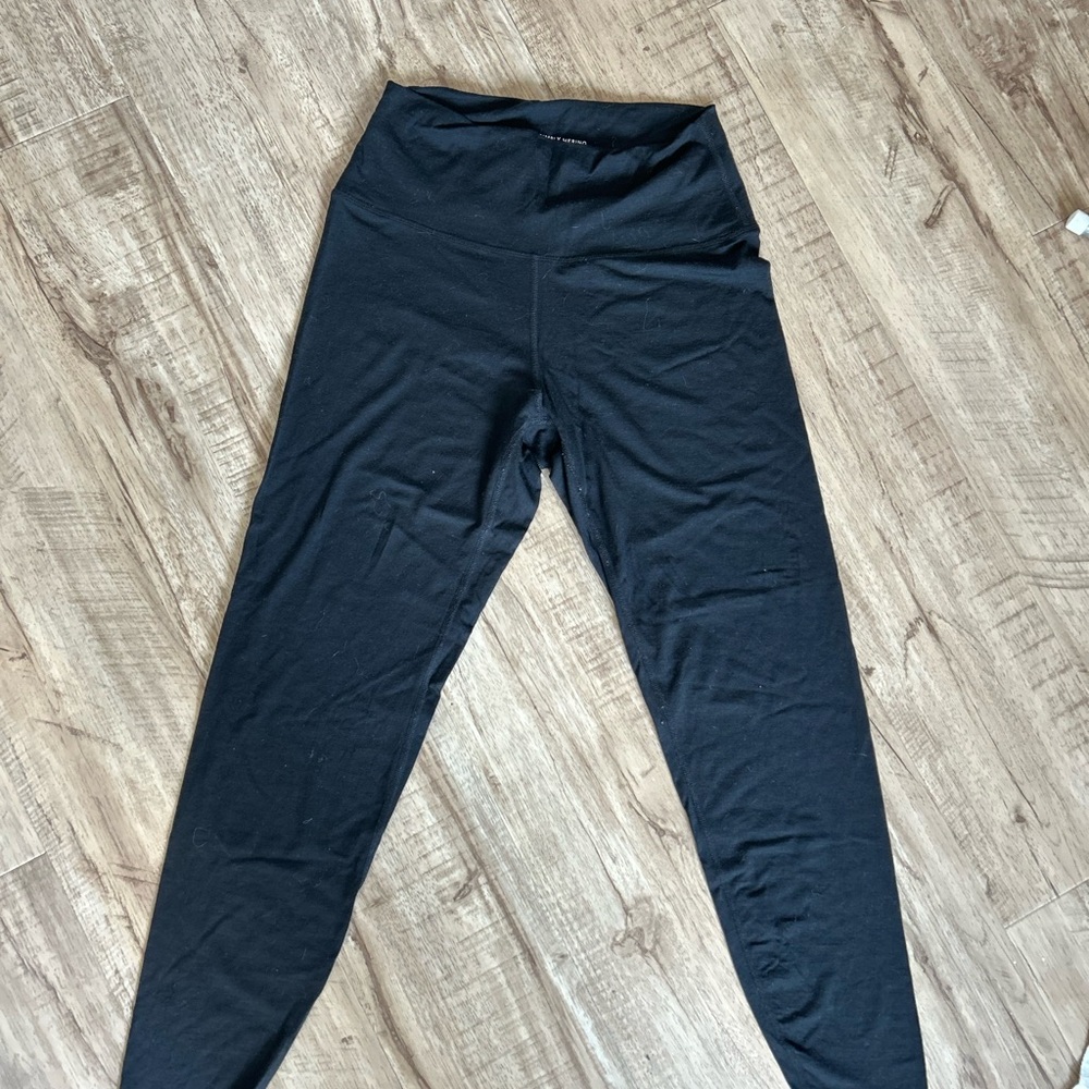 Black Simply Merino Wool leggings